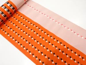 アンティーク　水玉模様織り出し　八寸帯地反物